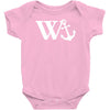 w anchor mens funny offensive Baby Onesie