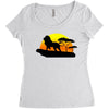 Mufasa and Simba Lion King Women's Triblend Scoop T-shirt