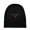 Stick Heart Baby Beanies