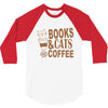 books and cats and coffee 3/4 Sleeve Shirt