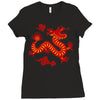 Chinese New Year Symbol Ladies Fitted T-Shirt