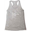 damn scientists Racerback Tank