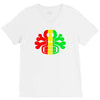 rasta skull and crossbones reggae dub club rave V-Neck Tee