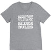 blues rules V-Neck Tee