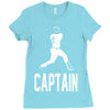 captain pinstripes Ladies Fitted T-Shirt