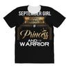 september girl is a perfect combination of princess and warrior All Over Women's T-shirt