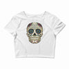 sugar skull Crop Top