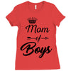 mom of boys Ladies Fitted T-Shirt
