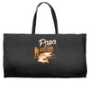 papa the fish whisperer Weekender Totes