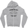 ashtrays are for fags Zipper Hoodie