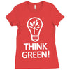 think green Ladies Fitted T-Shirt
