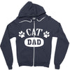 cat dad Zipper Hoodie