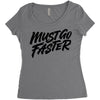 must go faster Women's Triblend Scoop T-shirt
