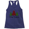lumberjack tree merry christmas Racerback Tank