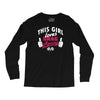 this girl loves drag racing Long Sleeve Shirts