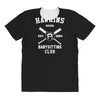 hawkins babysitting club indiana mike dustin eleven demogorgon strange All Over Women's T-shirt