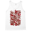 rood en wit Tank Top