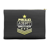 military, proud us army brother veteran u Accessory Pouches