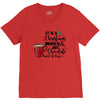 it's a christmas movies and hot chocolate kind of day V-Neck Tee