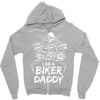 You Cant Scare Me I am Biker Daddy Zipper Hoodie