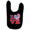 star spangled hammered Baby Bibs
