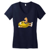 peanut inside Women's V-Neck T-Shirt