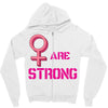 Women's March We are Strong Zipper Hoodie