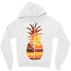 pineapple and beach Zipper Hoodie