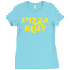 pizza slut funny diet gym workout new Ladies Fitted T-Shirt