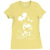 mouse screen print Ladies Fitted T-Shirt
