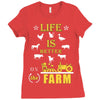 life is better1 Ladies Fitted T-Shirt