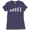 evolution of a golfer Ladies Fitted T-Shirt