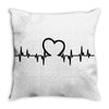 Heart Beat Throw Pillow