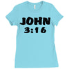 john 3 16 Ladies Fitted T-Shirt