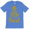 uomo dakar stampa oro moto deserto parigi africa sport T-Shirt