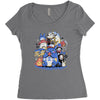 creatures spirits and friends Women's Triblend Scoop T-shirt
