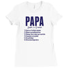 Papa Noun Definition Ladies Fitted T-Shirt