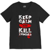 Keep Calm And Kill Zombies V-Neck Tee