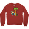 part time job   coconut farm Crewneck Sweatshirt