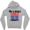 on a scale of one to america how free are you tonight Zipper Hoodie