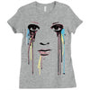 watercolor eyes Ladies Fitted T-Shirt