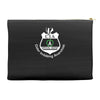 cia badge cider imbibing anarchist with badge Accessory Pouches