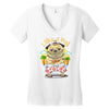 life's a pug Women's V-Neck T-Shirt
