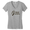 pray for the olsens Women's V-Neck T-Shirt