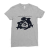 big shark little fish Ladies Fitted T-Shirt