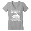 camping Women's V-Neck T-Shirt
