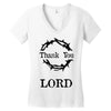 thank you lord Women's V-Neck T-Shirt