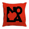 love nola new orleans american jazz blues music t shirt Throw Pillow