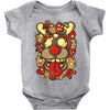 deer and monster Baby Bodysuit