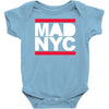 mad nyc new york city run fashion baseball jersey Baby Onesie